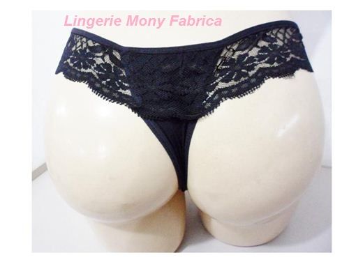 Tanga Lisa renda preta Ref:2035416